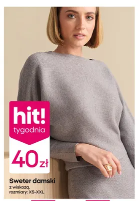 Sweter damski z wiskozą promocja w Pepco