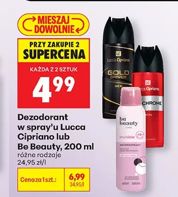 Dezodorant w spray'u Lucca Cipriano promocja w Biedronka
