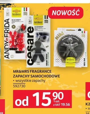 Zapach samochodowy Mr&Mrs Fragrance Cesare promocja w Selgros