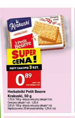 Herbatniki Petit Beurre Krakuski promocja w Twój Market
