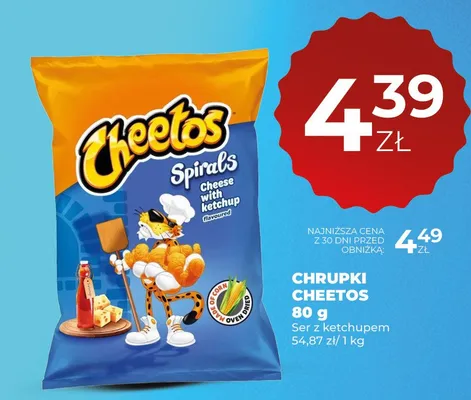 Chrupki Cheetos Spirals Ser z ketchupem promocja w Duży Ben