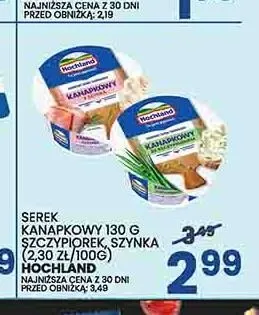 Serek kanapkowy Hochland ze szczypiorkiem promocja w Wafelek