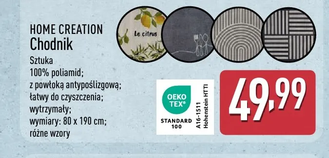 Chodnik Home Creation promocja w Aldi