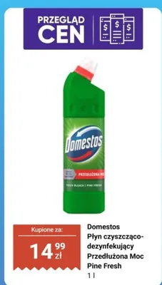 Płyn czyszczącodezynfekujący Przedłużona Moc Pine Fresh promocja w Biedronka