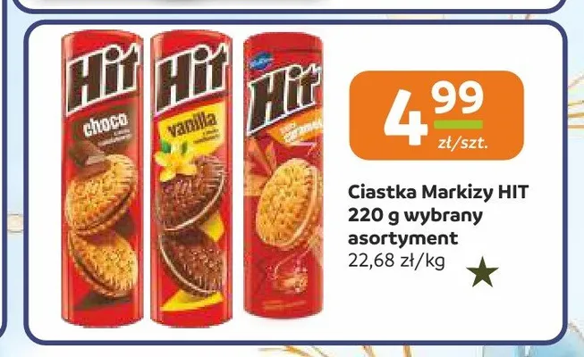 Ciastka Markizy Hit Choco promocja w Społem Częstochowa