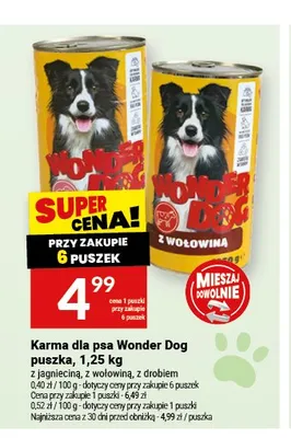 Karma dla psa Wonder Dog puszka promocja w Twój Market
