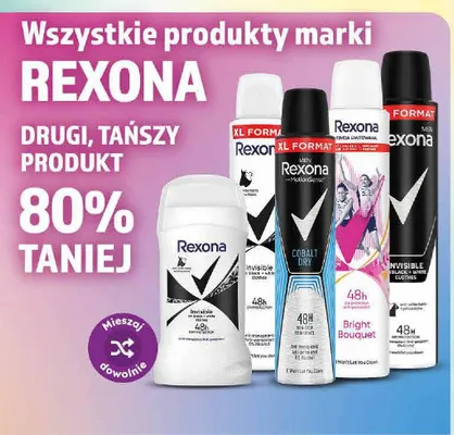 Dezodorant w sprayu Rexona Men Invisible Black + White promocja w Dino