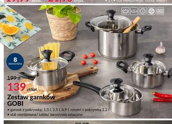 Zestaw garnków GOBI promocja w Salony Agata