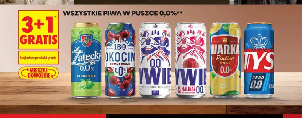 Piwo bezalkoholowe Żywiec Malina promocja w Biedronka