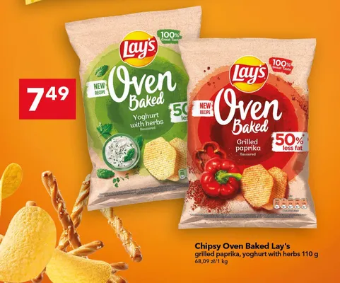 Chipsy Oven Baked Lay's grilled paprika promocja w LEWIATAN