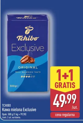 Kawa mielona Exclusive Tchibo promocja w Aldi