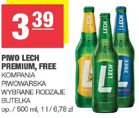 Piwo Kompania piwowarska wybrane rodzaje butelka promocja w SPAR