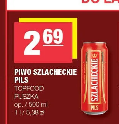 Piwo Szlacheckie Pils promocja w SPAR