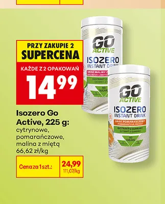 Isozero Go Active pomarańczowe promocja w Biedronka