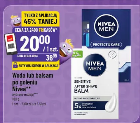 Balsam po goleniu Nivea Men Sensitive After Shave Balm promocja w POLOmarket