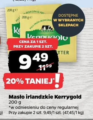 Masło irlandzkie promocja w Netto