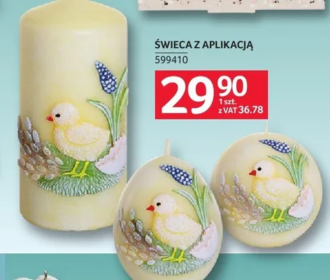 Świeca z aplikacją promocja w Selgros