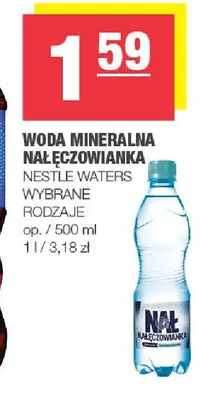 Woda mineralna niegazowana Nałęczowianka promocja w SPAR