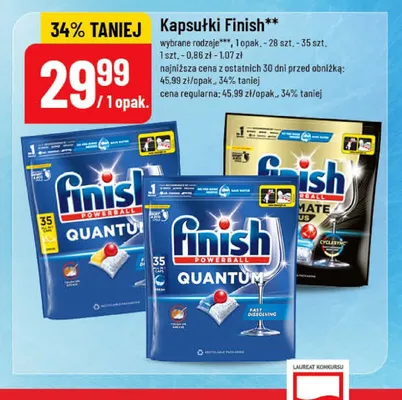 Kapsułki do zmywarki Finish Powerball Ultimate promocja w POLOmarket