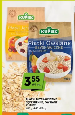 Płatki błyskawiczne jęczmienne Kupiec promocja w ABC