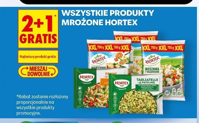 Danie mrożone Tagliatelle z patelni Hortex promocja w Biedronka
