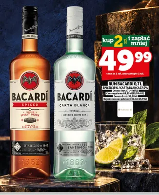 Rum Bacardi Spiced 35% promocja w TOPAZ