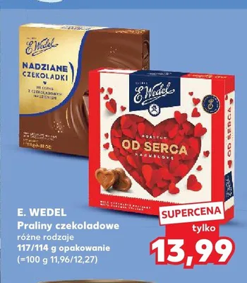 Praliny czekoladowe E. Wedel Od Serca promocja w Kaufland