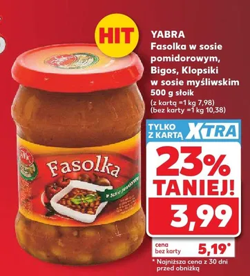 Klopsiki w sosie myśliwskim Yabra promocja w Kaufland
