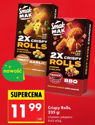 Crispy Rolls Cheddar & Jalapeño Smak Mak promocja w Biedronka