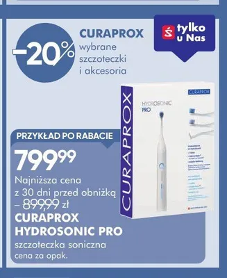 Szczoteczka soniczna CURAPROX HYDROSONIC PRO promocja w Super-Pharm