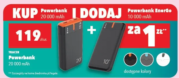 Powerbank promocja w Biedronka Home