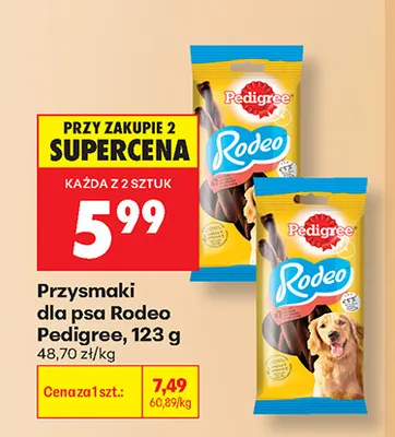 Przysmaki dla psa Rodeo Pedigree promocja w Biedronka