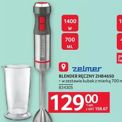 Blender ręczny Zelmer ZHB4650 promocja w Selgros