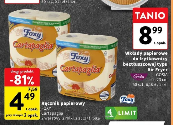 Ręcznik papierowy Foxy Cartapaglia promocja w Intermarche