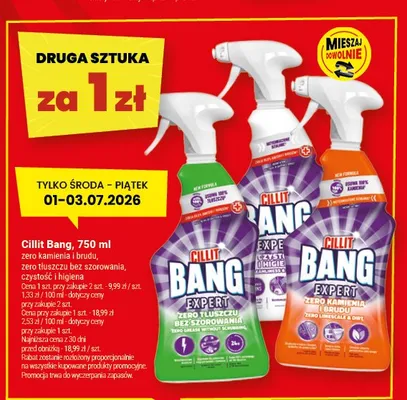 Środek uniwersalny Cillit Bang Czystość i Higiena promocja w Twój Market