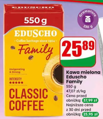 Kawa mielona Family promocja w Dino