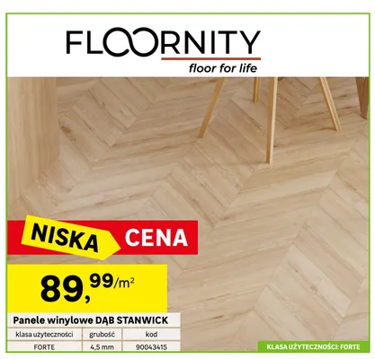 Panele winylowe Floornity Dąb Stanwick promocja w Leroy Merlin