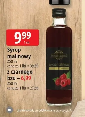Syrop z czarnego bzu Kwintesencja Smaku promocja w Leclerc