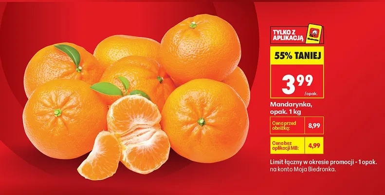 Mandarynka promocja w Biedronka