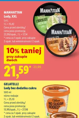 Lody XXL Chocolate Caramel Peanuts Manhattan promocja w Lidl