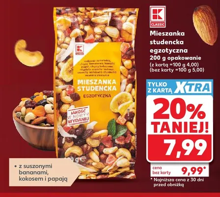 Mieszanka studencka egzotyczna K-Classic promocja w Kaufland