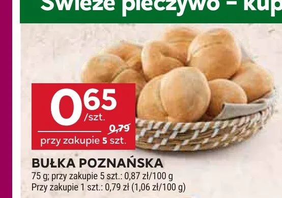 Bułka poznańska promocja w Stokrotka