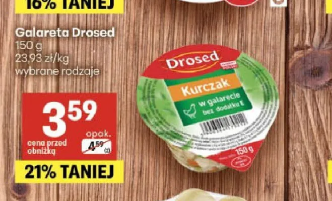 Kurczak w galarecie Drosed promocja w Delikatesy Centrum