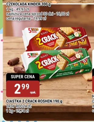 Ciastka 2 Crack Roshen 190g promocja w bi1