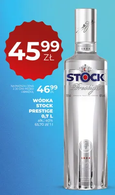 Wódka Stock Prestige promocja w Duży Ben