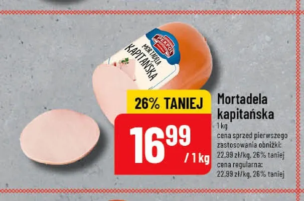 Mortadela kapitańska Pekpol promocja w POLOmarket