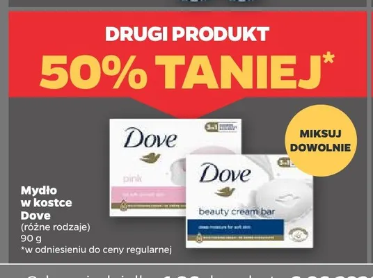 Mydło w kostce Dove Beauty Cream Bar promocja w Netto