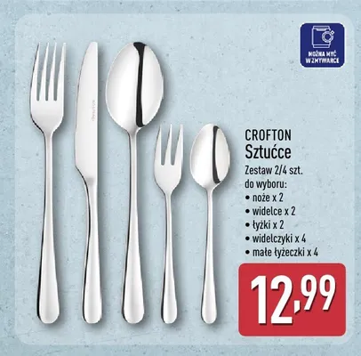 Łyżki CROFTON 2-pak promocja w Aldi