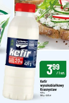 Kefir wysokobiałkowy Krasnystaw promocja w POLOmarket