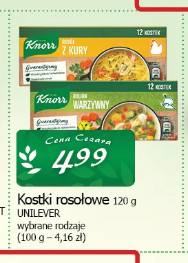 Kostki rosołowe Knorr promocja w CEZAR Delikatesy
